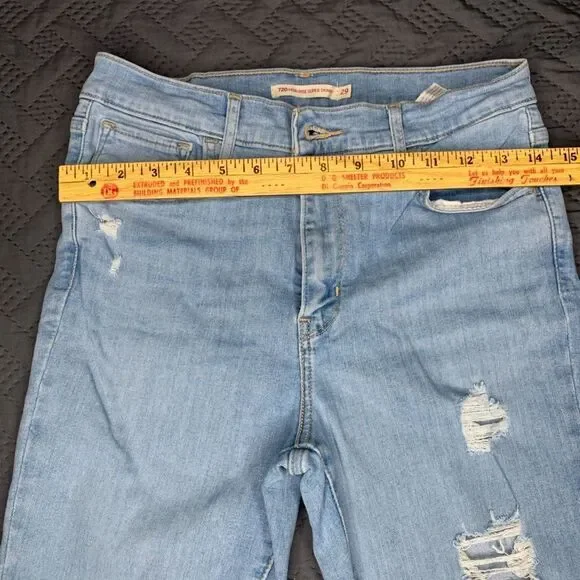 Levi’s 720 Light Blue Women Jeans - Picture 5 of 12